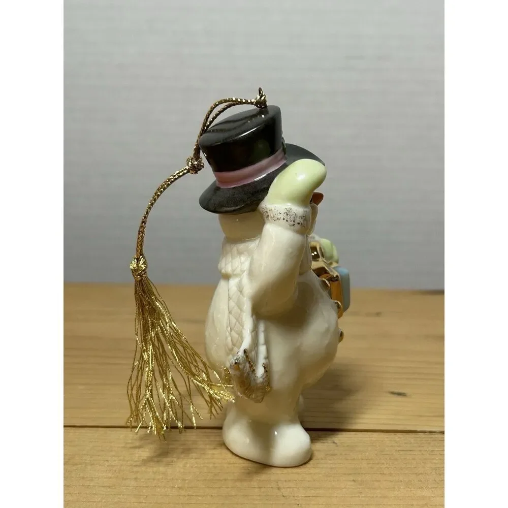 Lenox A Frosty Morning 1998 Annual Snowman Ornament & COA
